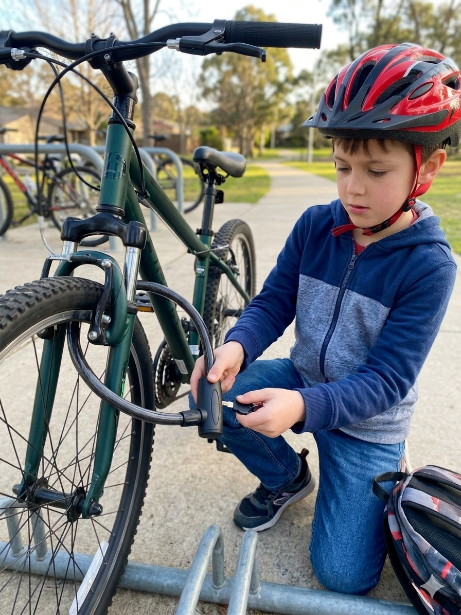 Fahrradschloss - Kabelschloss – Bild 2